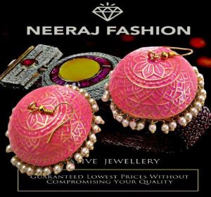 Meenakari Big jhumkas SC01