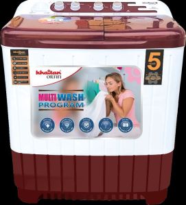 khaitan orfin 8kg top load burgundy washing machine