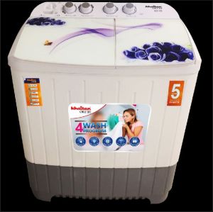 khaitan orfin 9 kg semi-automatic toughened glass washing machine