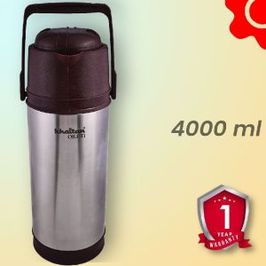 Khaitan Orfin Big Boss Thermosteel Flask (Brown, 4000ml)