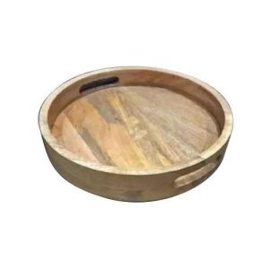 Round Wooden Tray