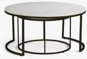 Metal Base Nesting Table