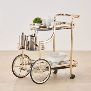 Stainless Steel Serving Trolley