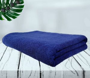 Rekhas Premium Cotton Bath Towel, Super Absorbent, Soft & Quick Dry, Dark Blue Colour