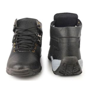 Mens Casual High Ankle Leather Boots