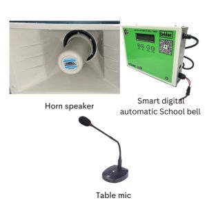 Digital School bell with Bluetooth and mic connectivity