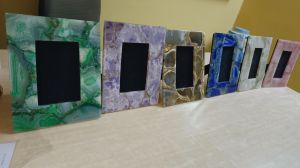 Fancy Agate Photo Frame