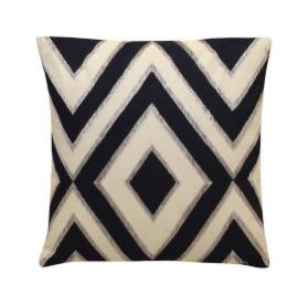 Manual Embroidered Ikat Cushion Cover