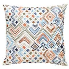 Manual Embroidered Multicolor Cushion Cover