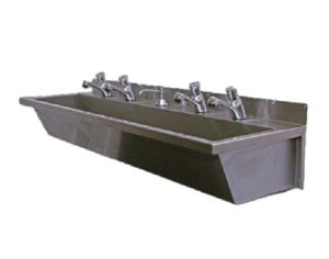5 Tap Stainless Steel Hand Wash Sink