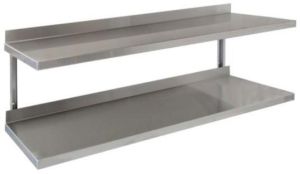 Stainless Steel Twin Wall Shelf