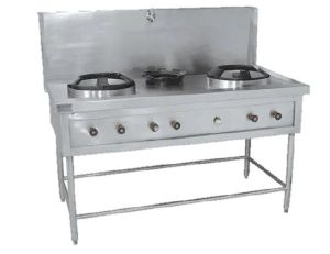 Three burner chinese range