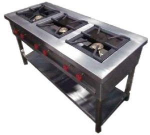 Three Burner Indian Cooking Range