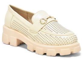 Ladies Nude Pink Slip On Loafer Shoes