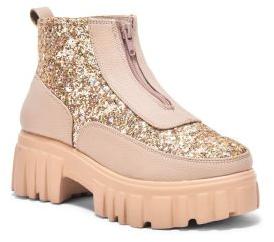 Ladies Nude Pink Ankle Length Boots