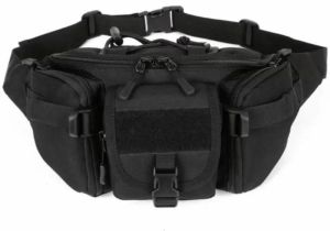 Travel waist bag black