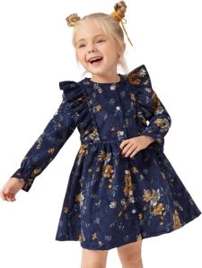 jb 36 navy blue girl dress