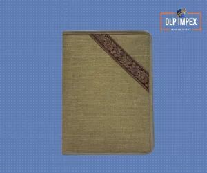 Zipper Jute File Folder