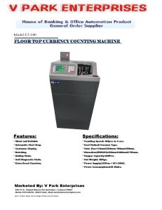 Bundle Note Counting Machine