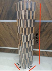 Wooden Flower Vase Size 24 Height 5 Depth 5 Width