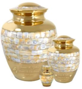 Mother of Pearl Urn