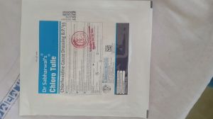 chlore tulle surgical dressing