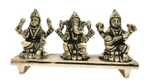 lxgnsa004 brass laxmi ganesh saraswati statues