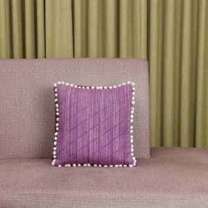 Quilted Khadi Cotton Cushion Cover