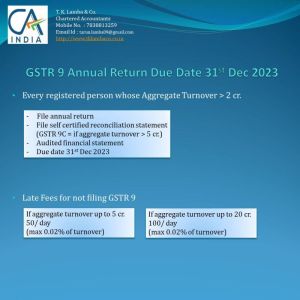 File GST Annual return