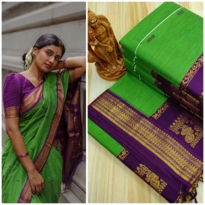 Premium Quality Kalyani Gold Zari Cotton Sarees