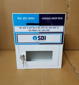SBI Metal cheque drop box small