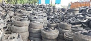 waste tyre scrap