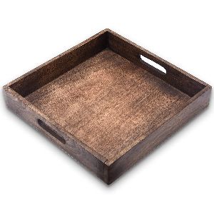 wooden rectangular trays