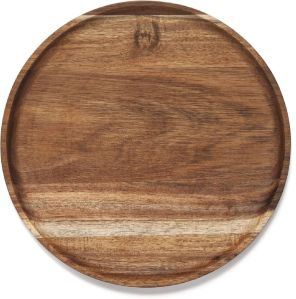 wooden round shape tray