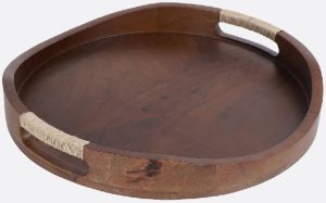 wooden round tray with different shape