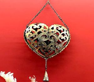 Single Bell Heart T-Light Hanging Set