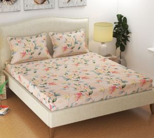 Double Bed Glace Cotton Light Pink Color