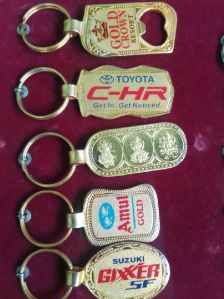 Golden Metal Keychains