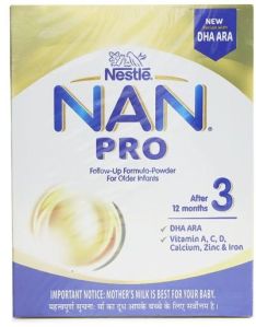 Nestle Nan Pro 3 Follow-Up Formula Powder After 12 month Up to 18 months Stage 3 400g