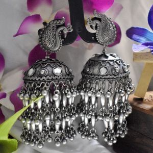 Black Polish Jhumka