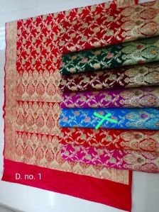 Semi katan handloom Banarasi saree jall