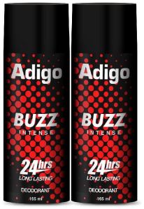 Adigo Man Deodorant Buzz Intense 165ml (Pack Of 2)