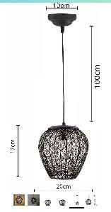 WP019 Decorative Iron Hanging Lamp