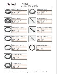 1150 & 9S Transmission Gears TATA