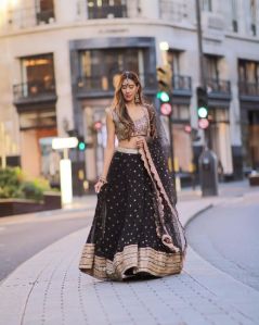 georgette lehengas