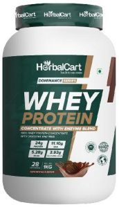 HerbalCart Whey Protein Concentrate, Cafe Mocha Flavour, 1kg