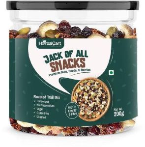 HerbalCart Jack of All Snacks, Super Trail Mix, Premium Nuts, Seeds & Berries (200g)