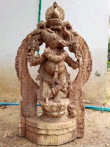 wooden god vinayagar