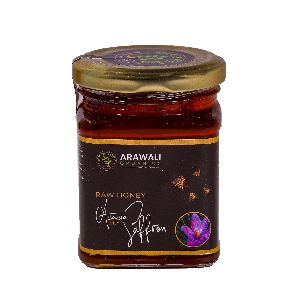 ARAWALI ORGANICS RAW ACACIA SAFFRON HONEY (MONOFLORAL)