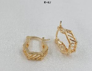 Gold plated bali earrings k87
